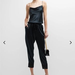 NWT $448 Cami NYC Black Laresa Spagetti Strap Jumpsuit